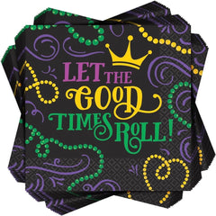 Mardi Gras Masquerade Lunch Napkins - Good Times Design