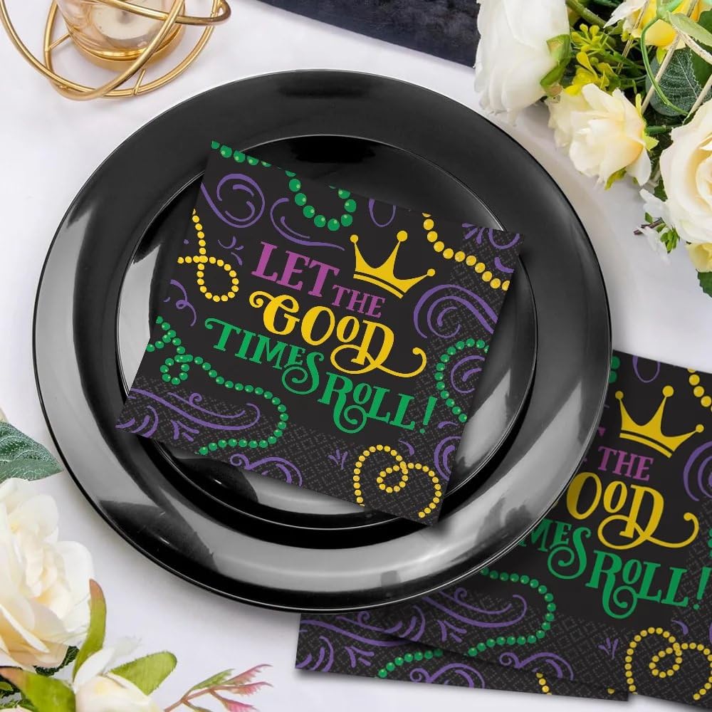 Mardi Gras Masquerade Lunch Napkins - Good Times Design