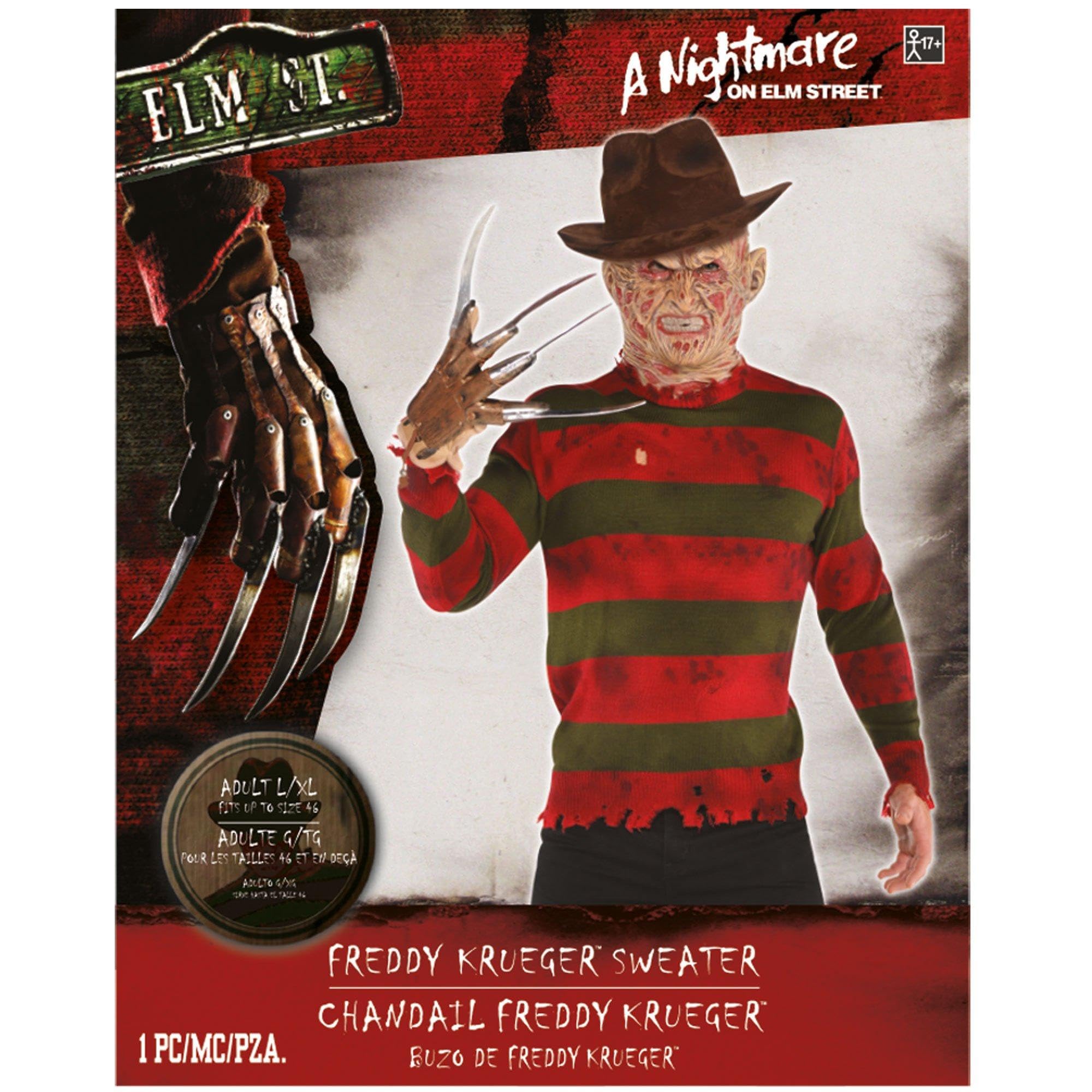 Freddy Krueger Sweater Costume - Size S/M