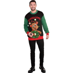 Christmas Reindeer Adult Sweater - S/M