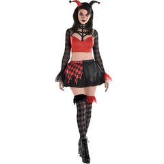 Women's Jester Vixen Halloween Costume