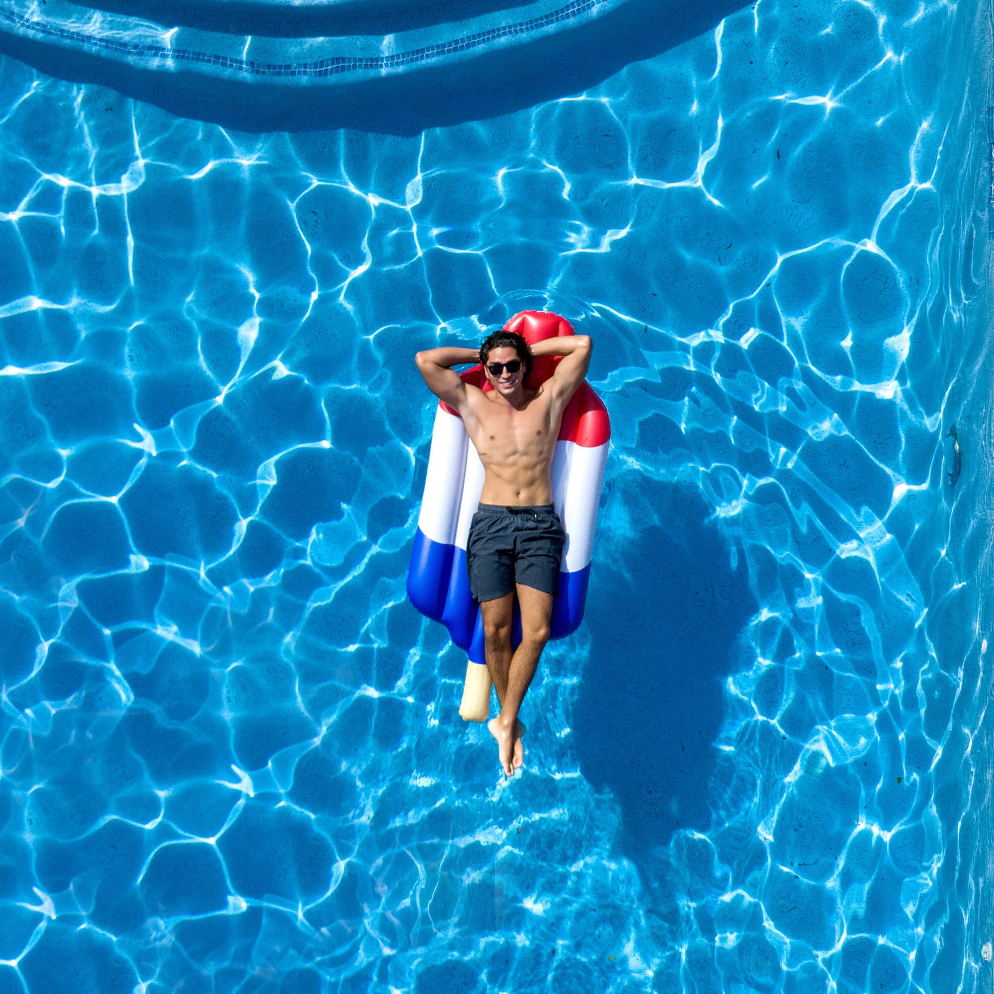 Patriotic Rocket Pop Inflatable Raft