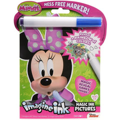 Disney Minnie Mouse Magic Ink Colouring & Activity Book, Black/White, 12 Pages, Ages 3+, for Arts & Crafts/Birthday Favour