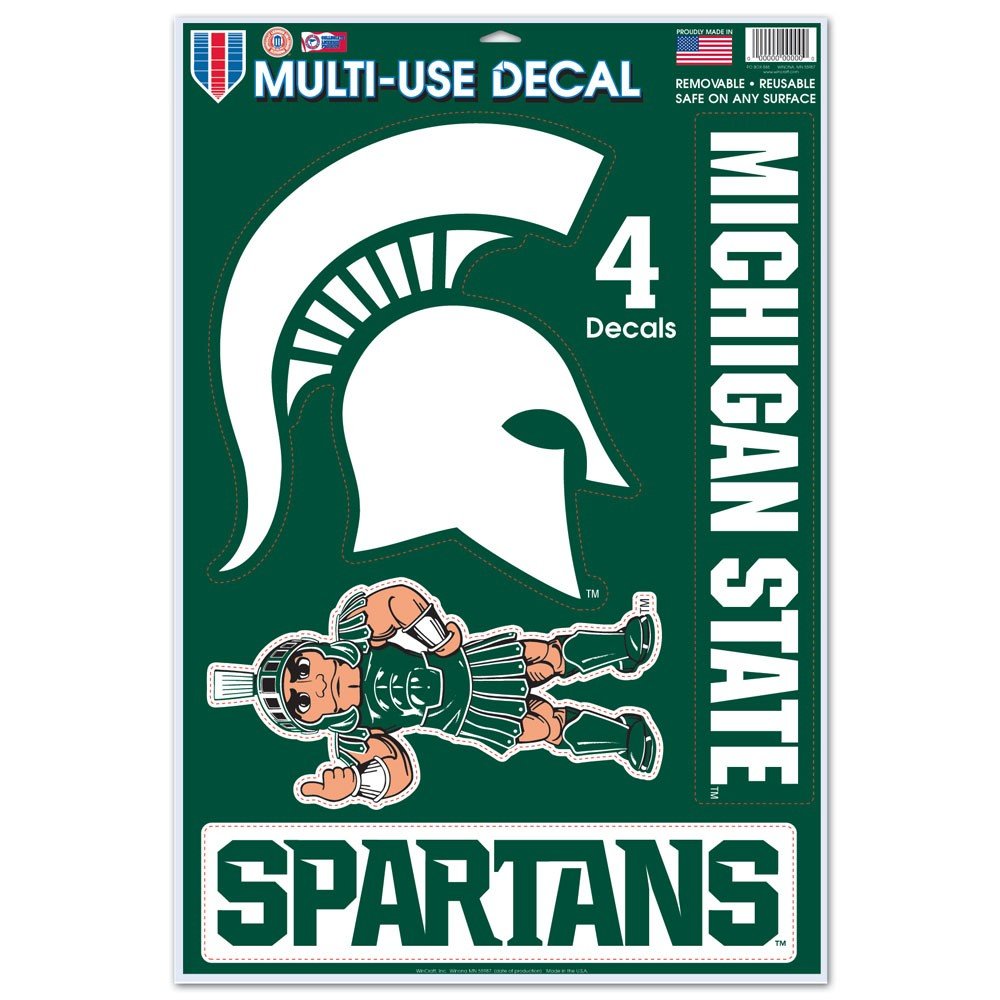 Michigan State Spartans 11x17 Inch Decal Sheet