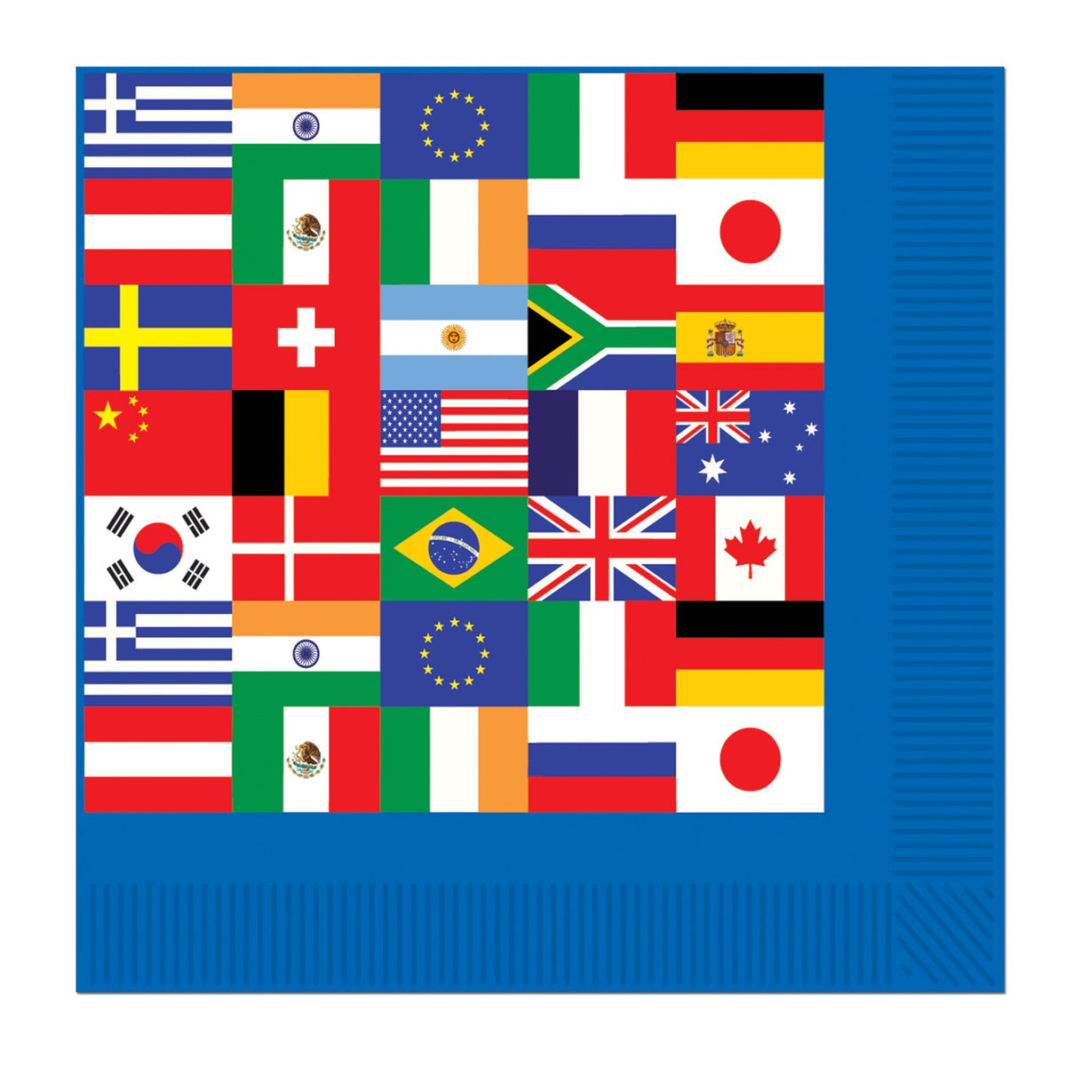 International Flag Lunch Napkins - 16 Pack