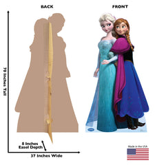 Frozen Elsa & Anna Life-Size Standee - 70 Inch