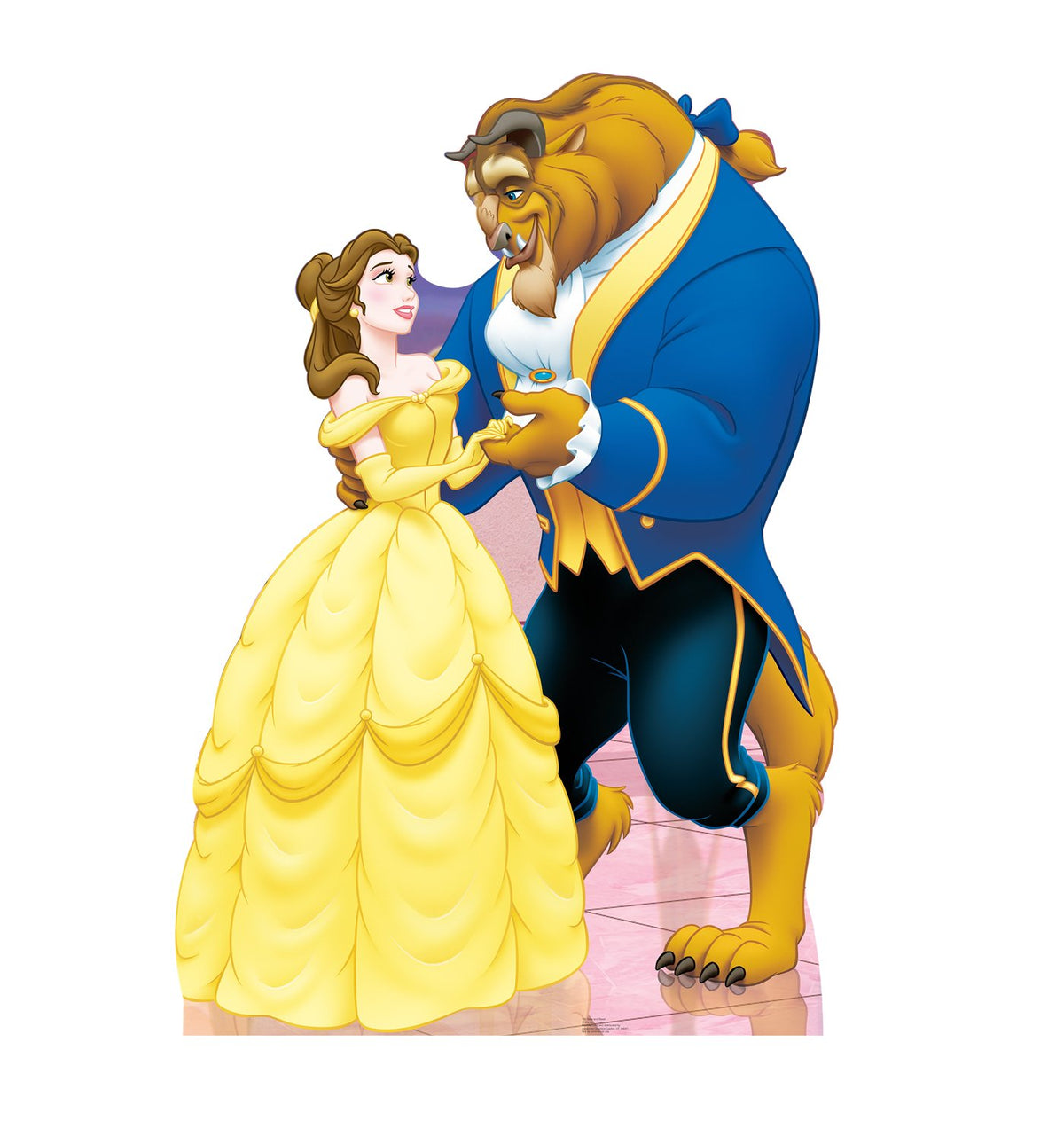 Enchanting Belle and Beast Birthday Standee, 66x46 Inches