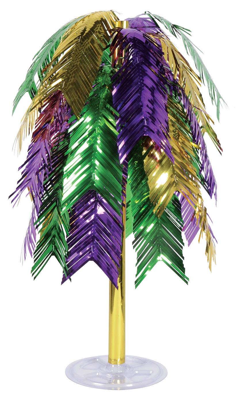 Elegant 24-Inch Cascading Metal Centerpiece for Masquerade Events
