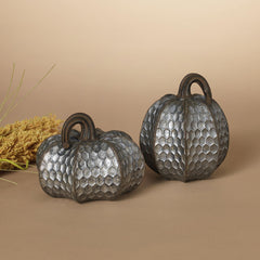 Metallic Pumpkin Halloween Tabletop Decoration