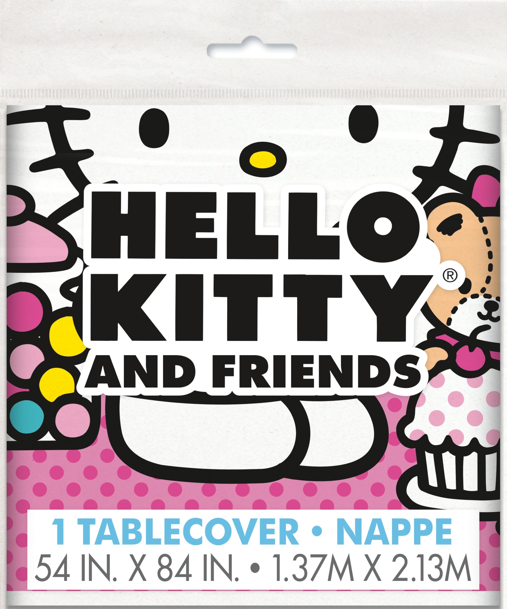 Hello Kitty Plastic Table Cover - 58x84 inches
