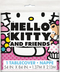 Hello Kitty Plastic Table Cover - 58x84 inches