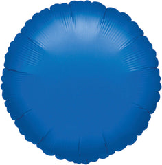 Royal Blue 18-Inch Foil Balloon - Metallic Circle