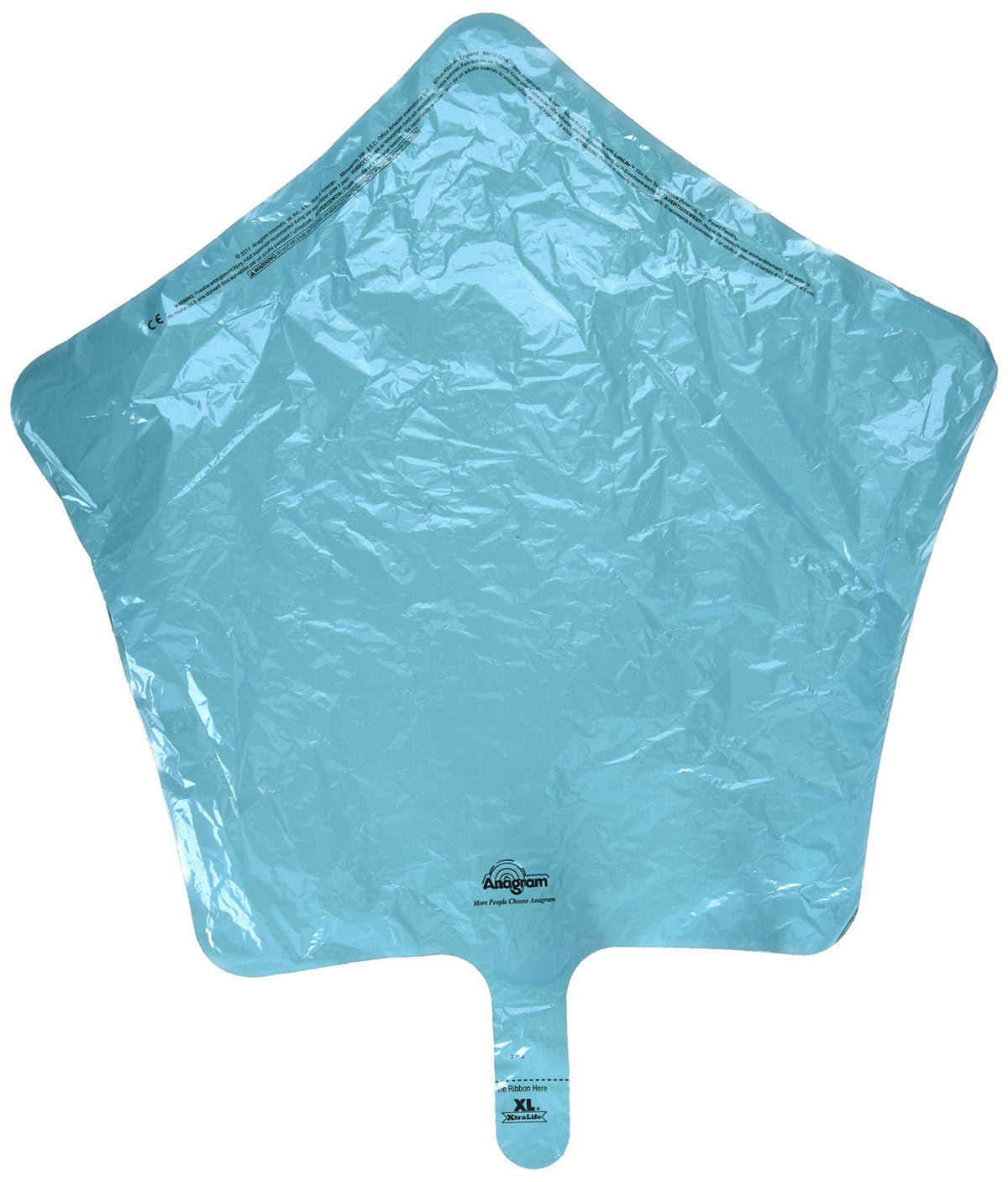 Caribbean Blue Star Foil Balloon - 19 Inch
