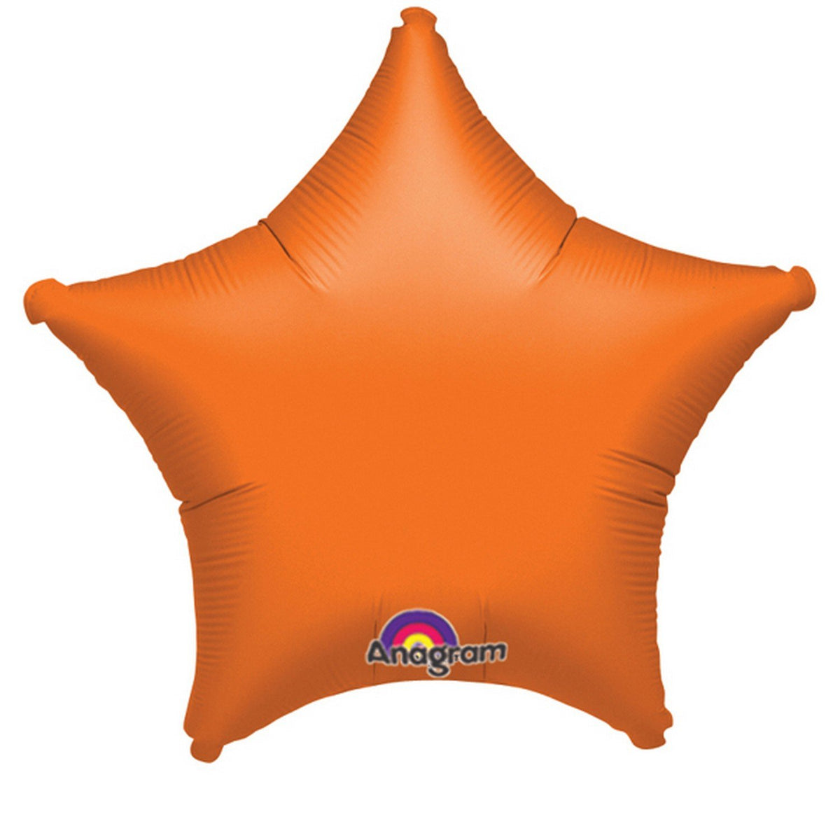 Vibrant Orange Star Foil Balloon - 19 Inches