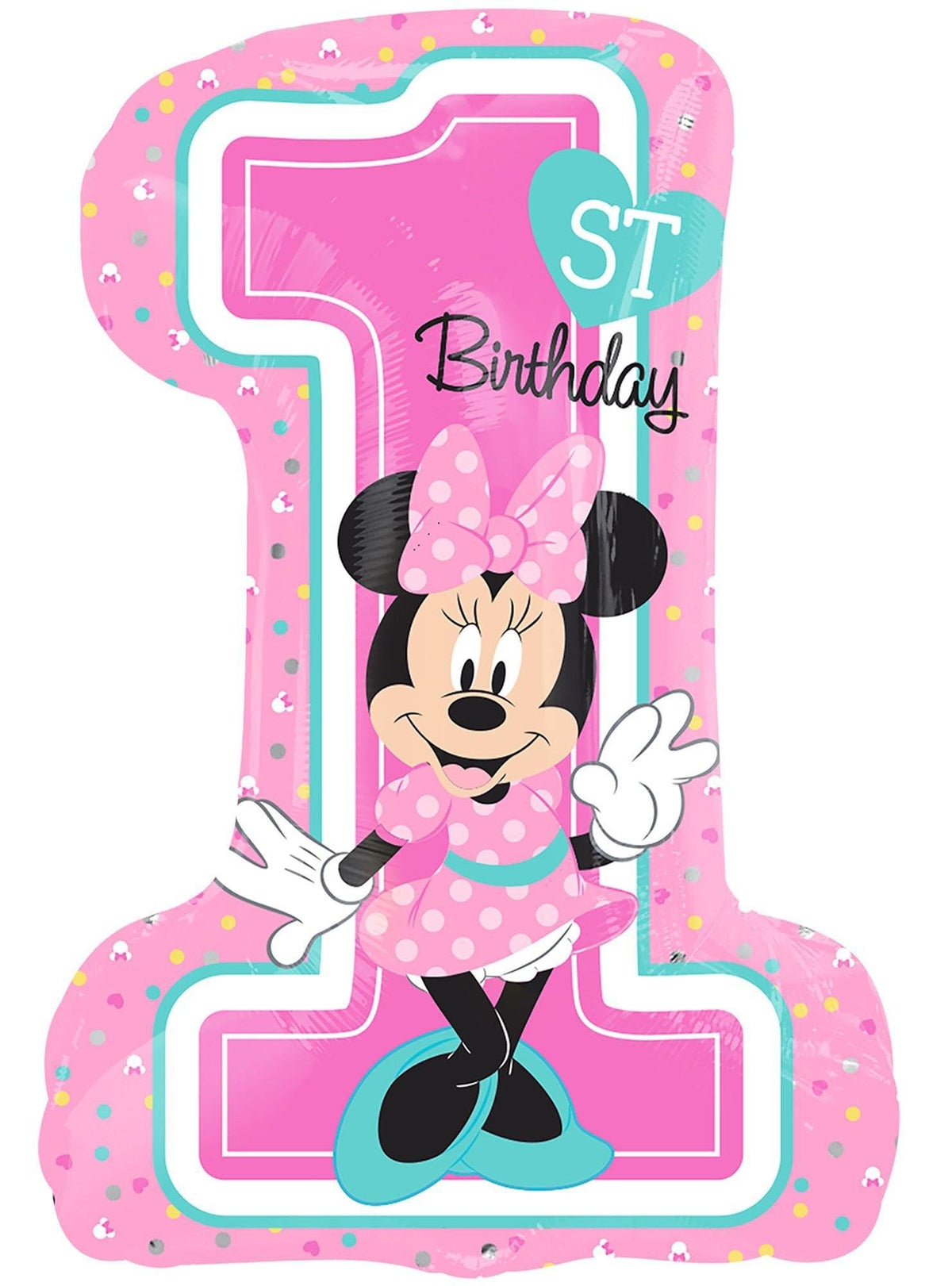 Minnie Mouse 1st Birthday Super Shape Foil Balloon