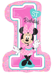 Minnie Mouse 1st Birthday Super Shape Foil Balloon