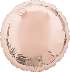 Elegant Rose Gold 18" Foil Circle Balloon