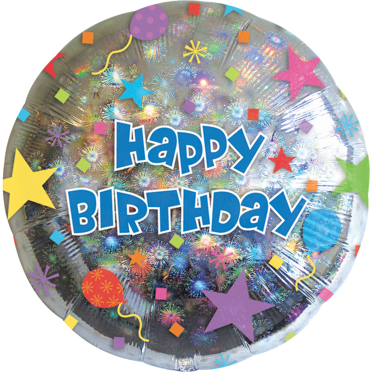 Vibrant 18" Happy Birthday Foil Balloon