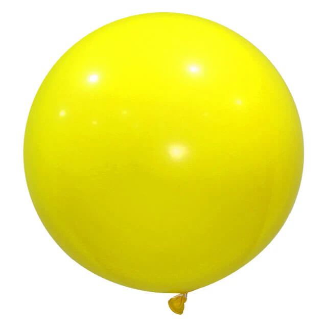 Yellow- 1/36' Single Pack Latex Balloon