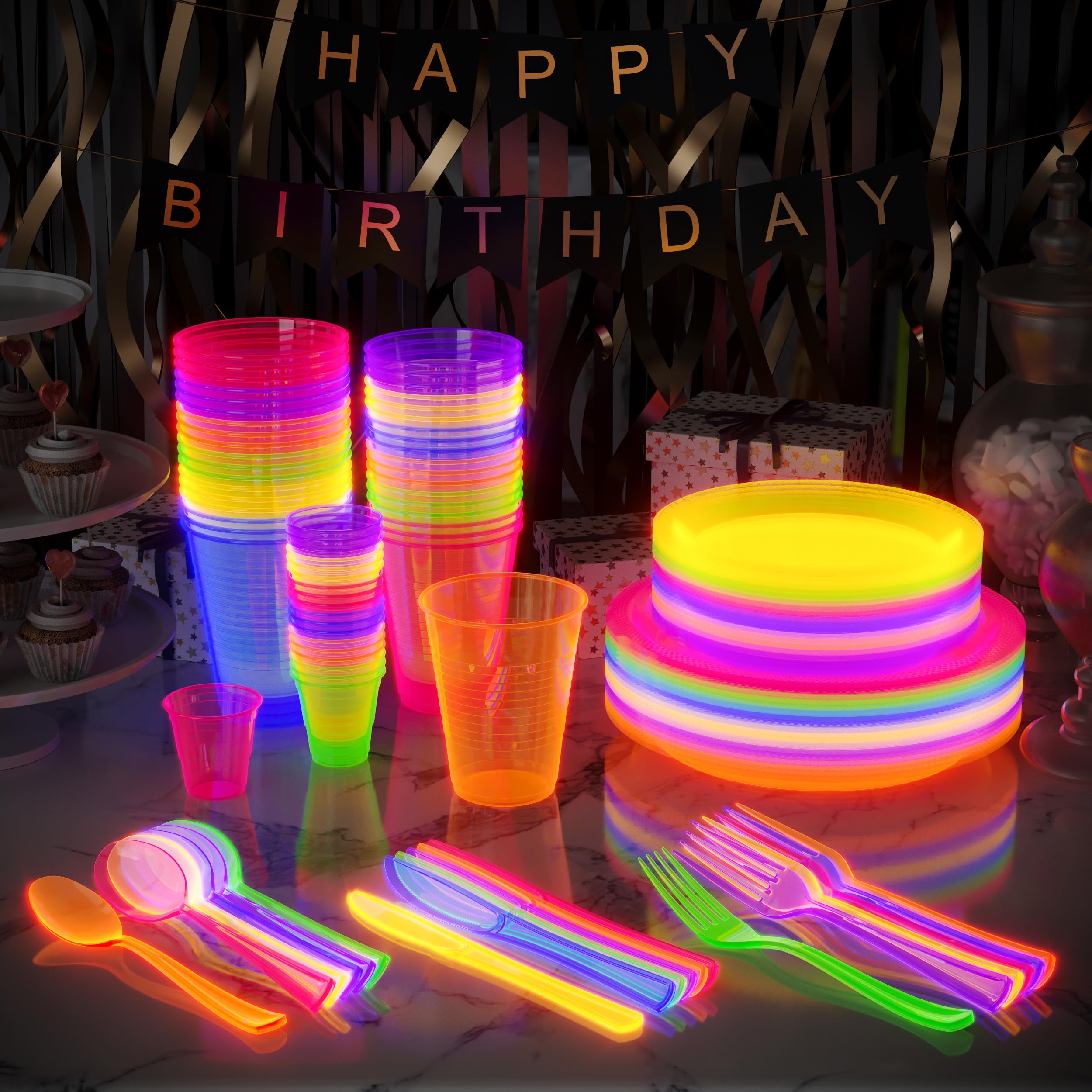 360 Pcs Neon Party Combo Pack