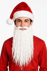 Santa Claus Beard & Moustache Set - Adult, One Size