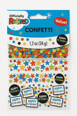 "Officially Retired" Multi-Coloured Confetti for Retirement Celebrations, 1.2 oz