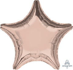 Rose Gold Star Foil Balloon - 18"