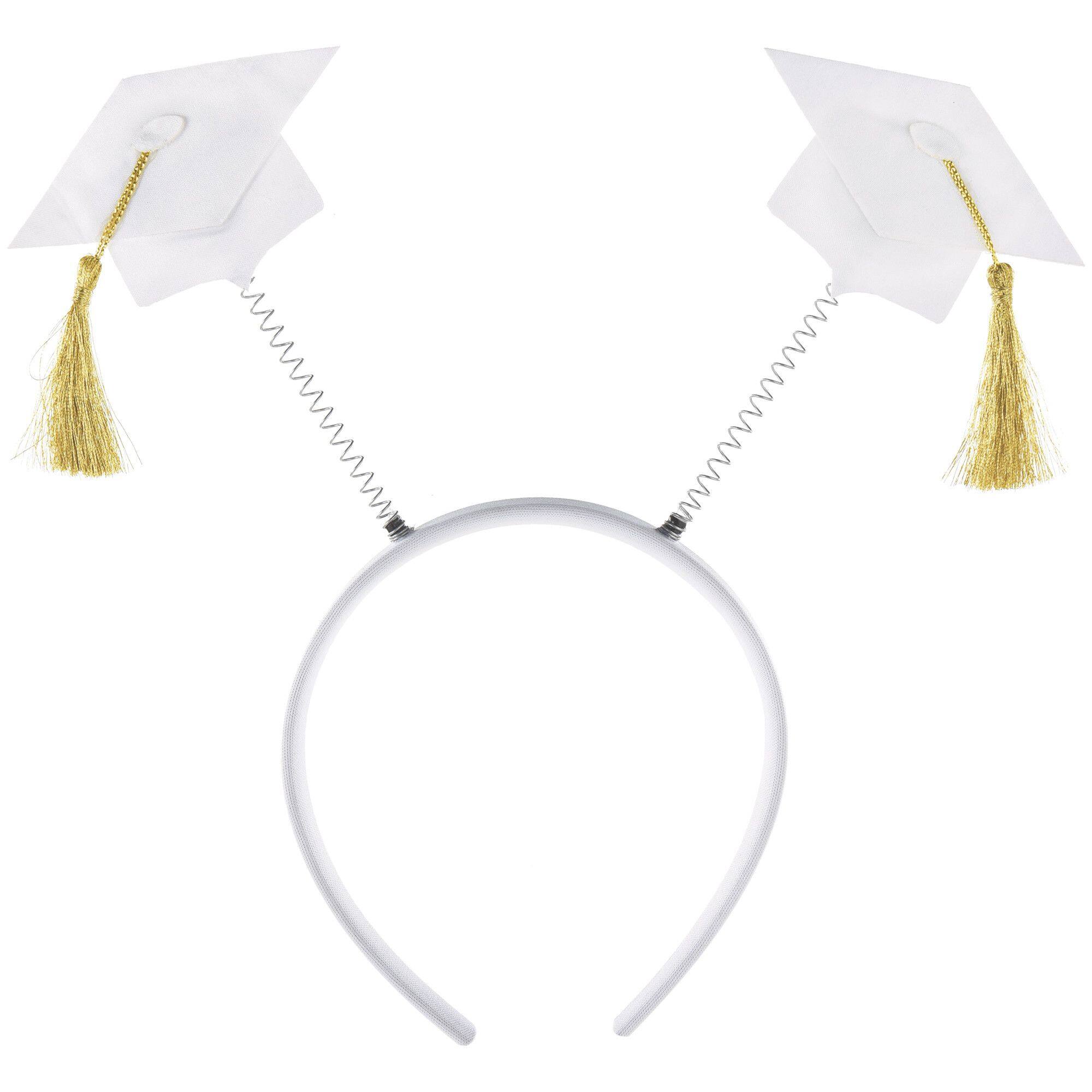 Class 101 - Graduation Cap Headbopper, White