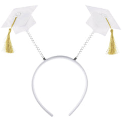 Class 101 - Graduation Cap Headbopper, White