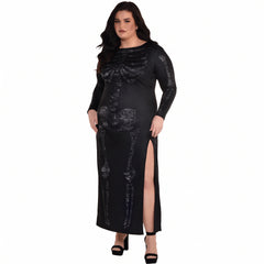 Plus Size Skeleton Dress - Halloween Costume - Adult Plus