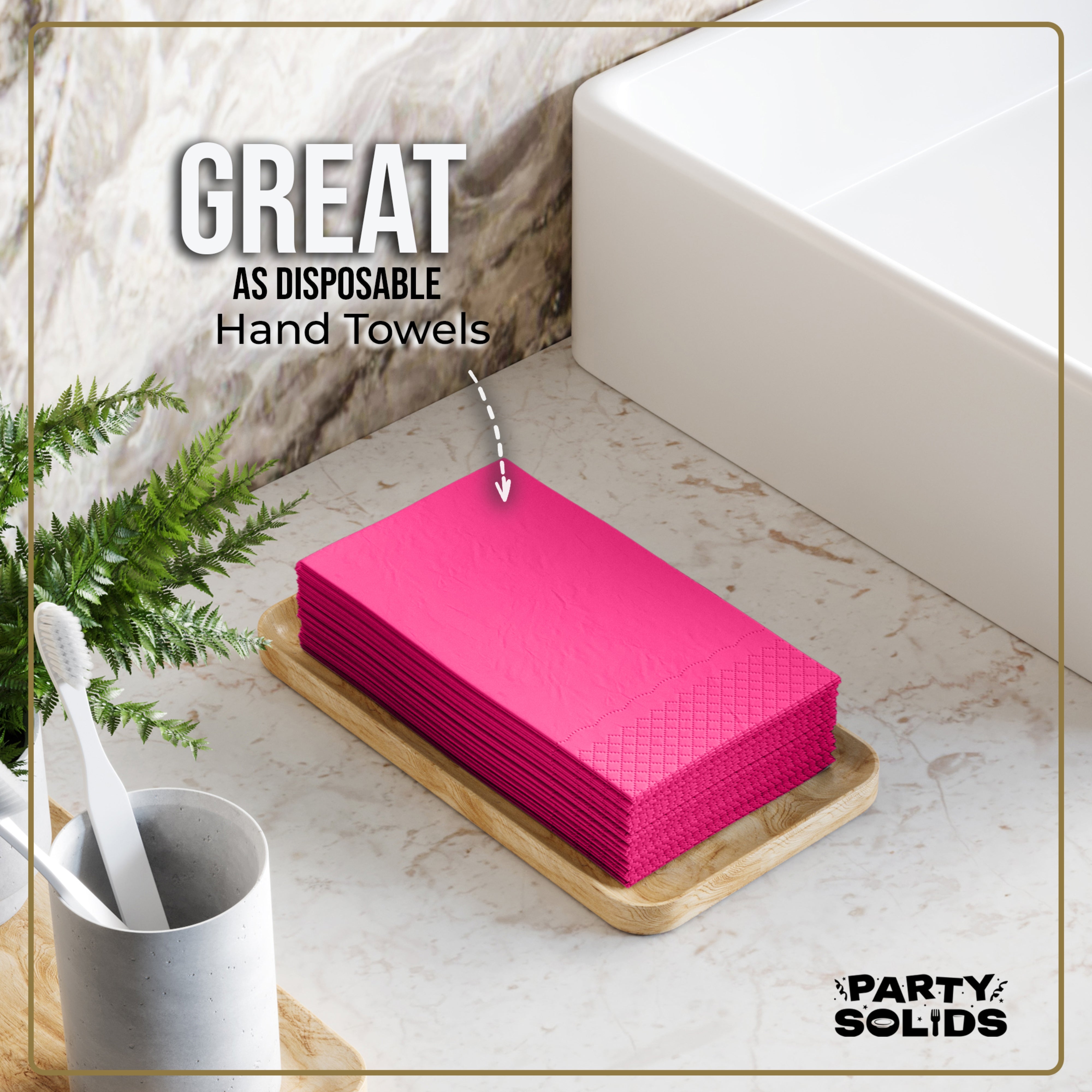 Cerise Guest Towel Napkins - 40 Ct.
