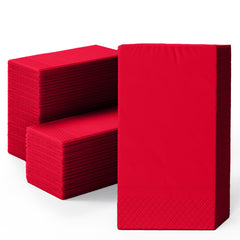 Red Guest Towel Napkins - 40 Ct.