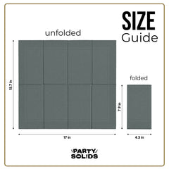 Silver Guest Towel Napkins - 40 Ct.