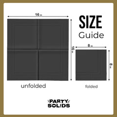 Black Dinner Napkins - 50 Ct.