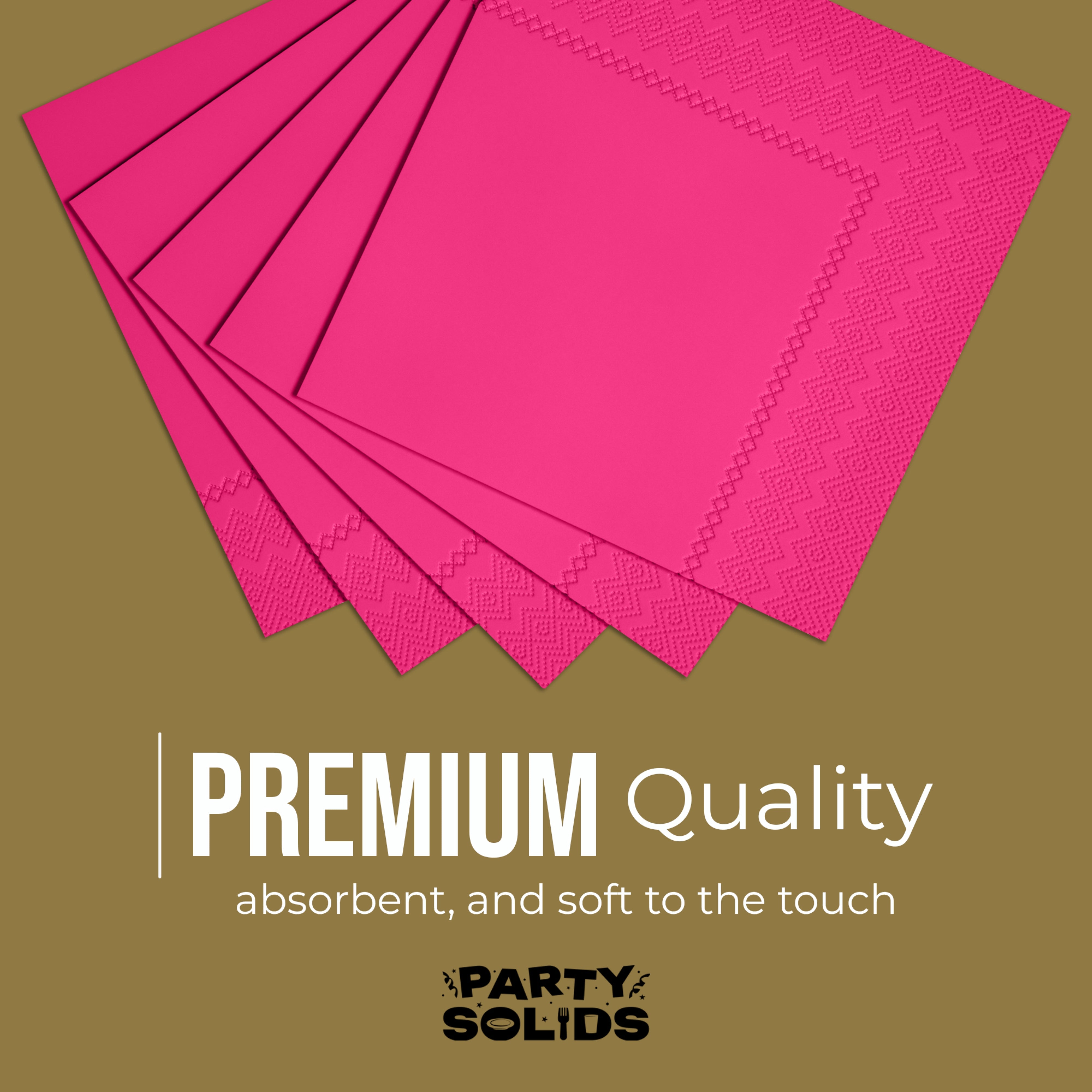 Cerise Dinner Napkins - 50 Ct.