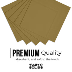 Gold Dinner Napkins - 50 Ct.