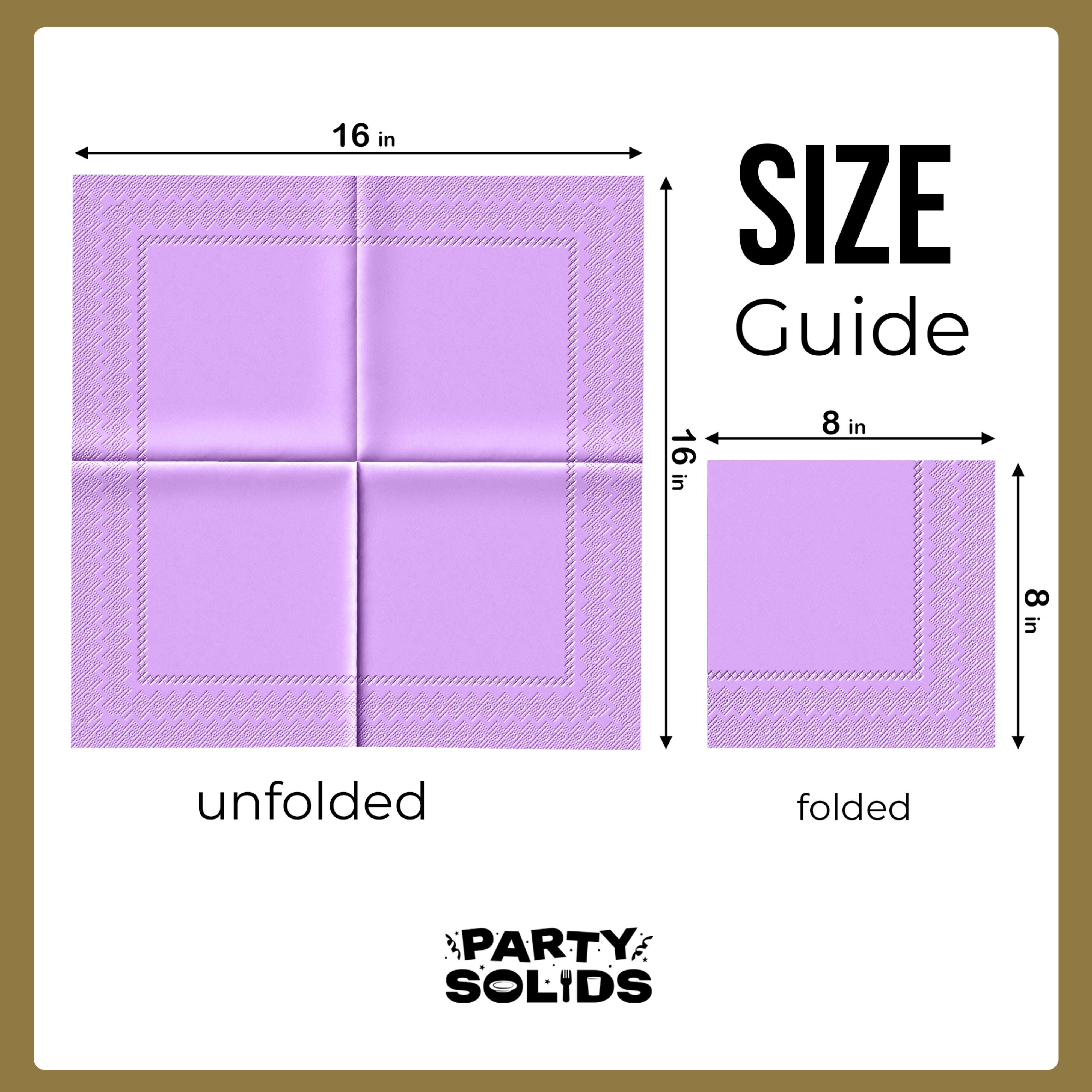 Lavender Dinner Napkins - 50 Ct.