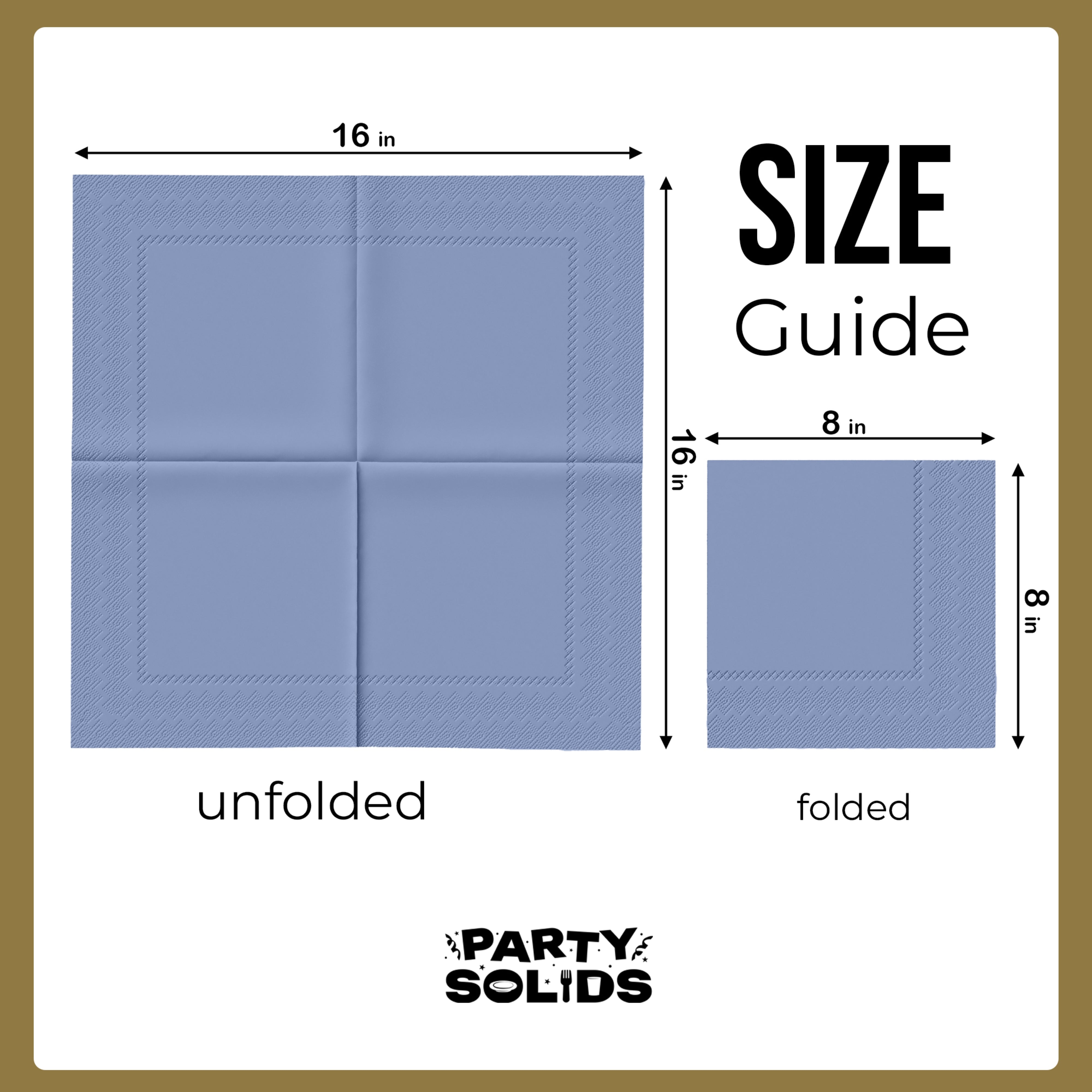 Silver Dinner Napkins - 50 Ct.