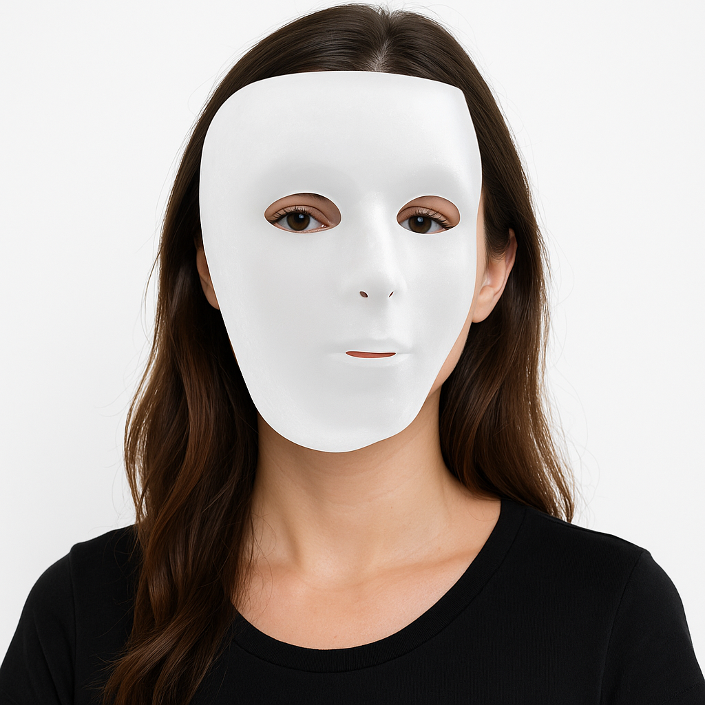 Classic White Full Face Mask