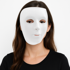 Classic White Full Face Mask