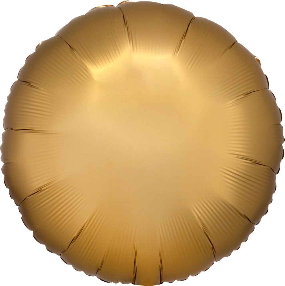 Gold Satin Circle 18" Foil Balloon