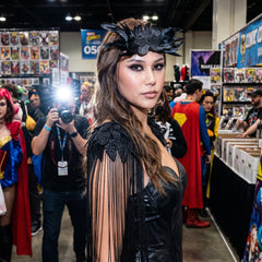 Dark Angel Feathered Headpiece