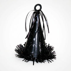 Black Party Hat Balloon Weight