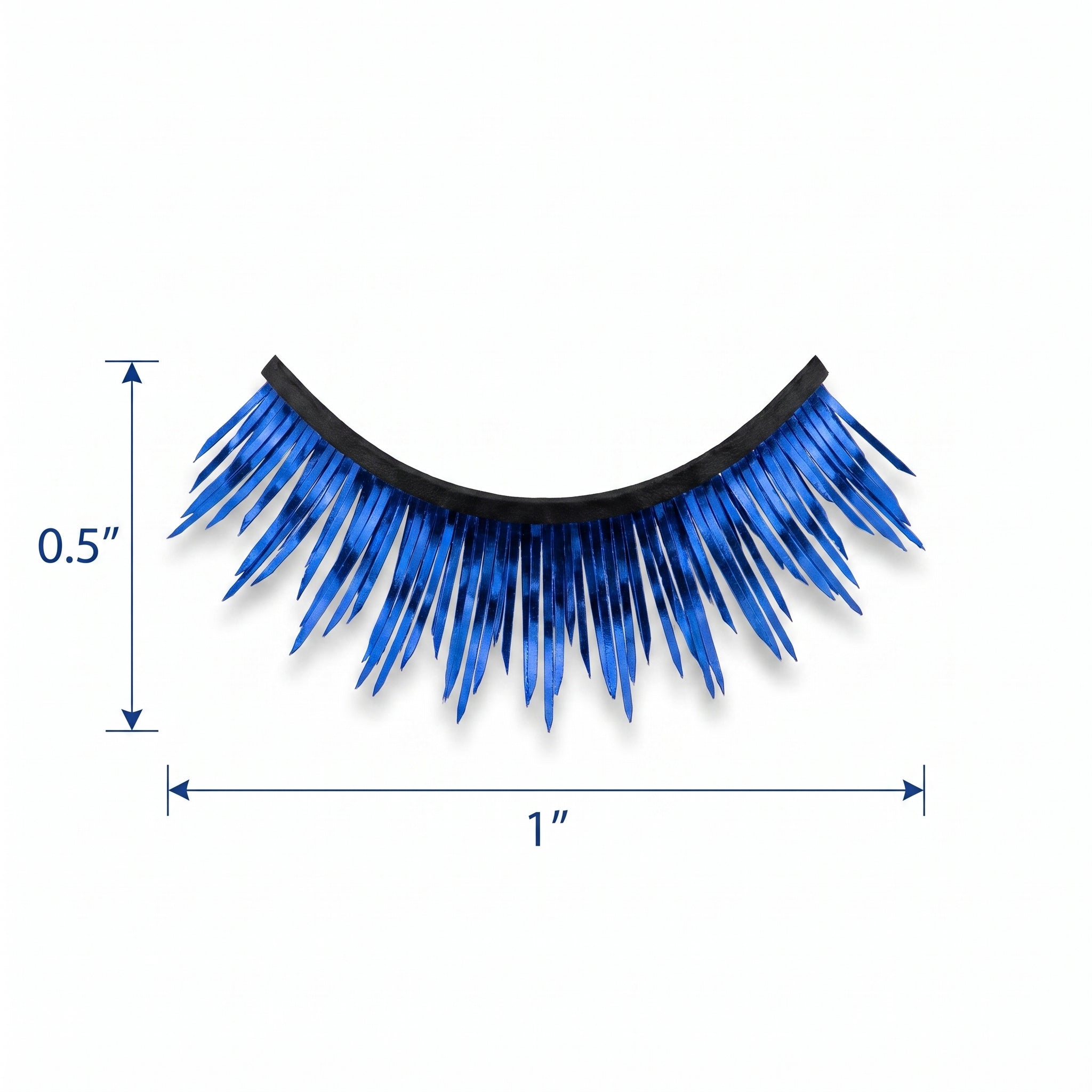 Self-Adhesive Royal Blue Tinsel False Eyelashes