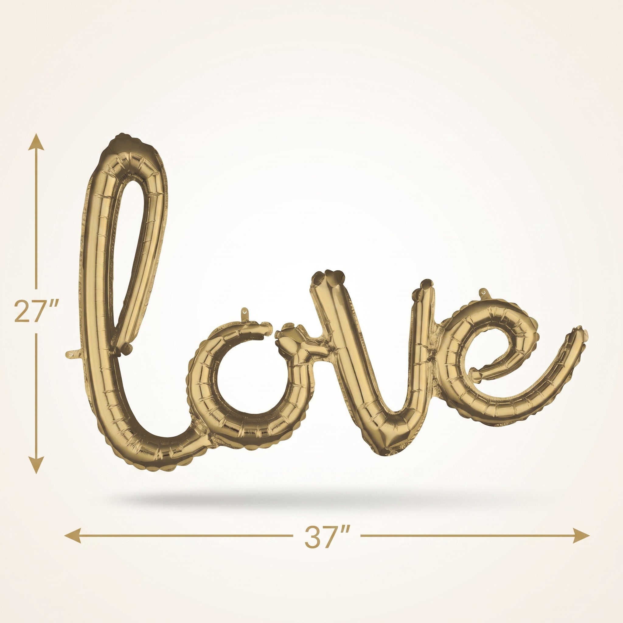 Gold Script Love Foil Balloon