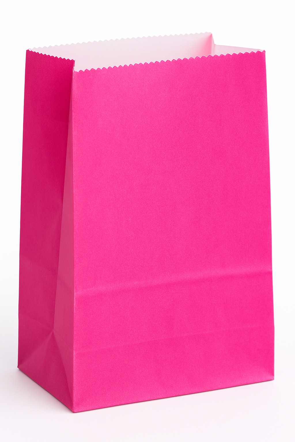 Bright Pink Mini Paper Treat Bags - 12 Pack