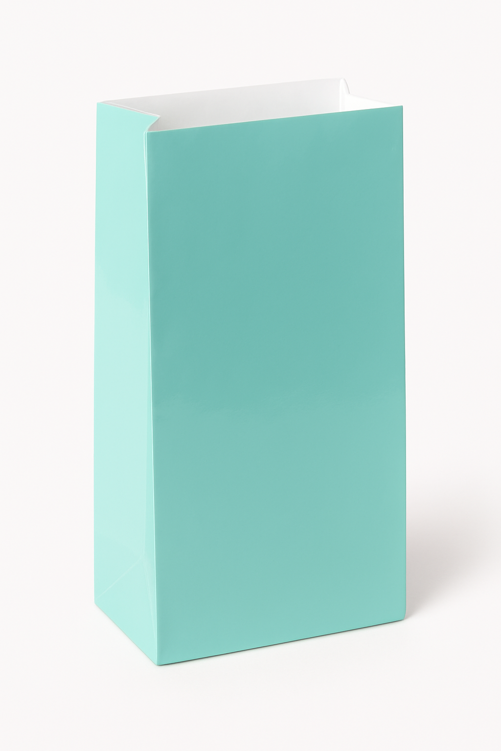 Mini Robin's Egg Blue Glossy Paper Bag