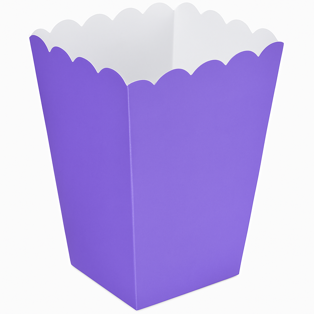 Purple Mini Popcorn Treat Boxes - 5 Pack