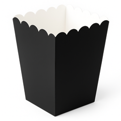 Mini Black Popcorn Treat Boxes, Pack of 5