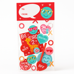Valentine's Day Smiley Treat Bag Kit